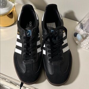 Adidas Black and White Samba Sneakers
